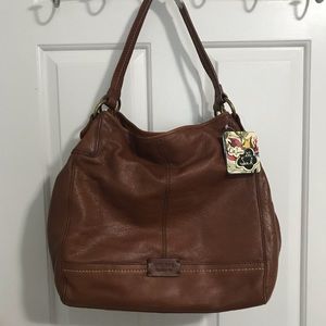 The SAK Leather “Teak” Shoulder Bag